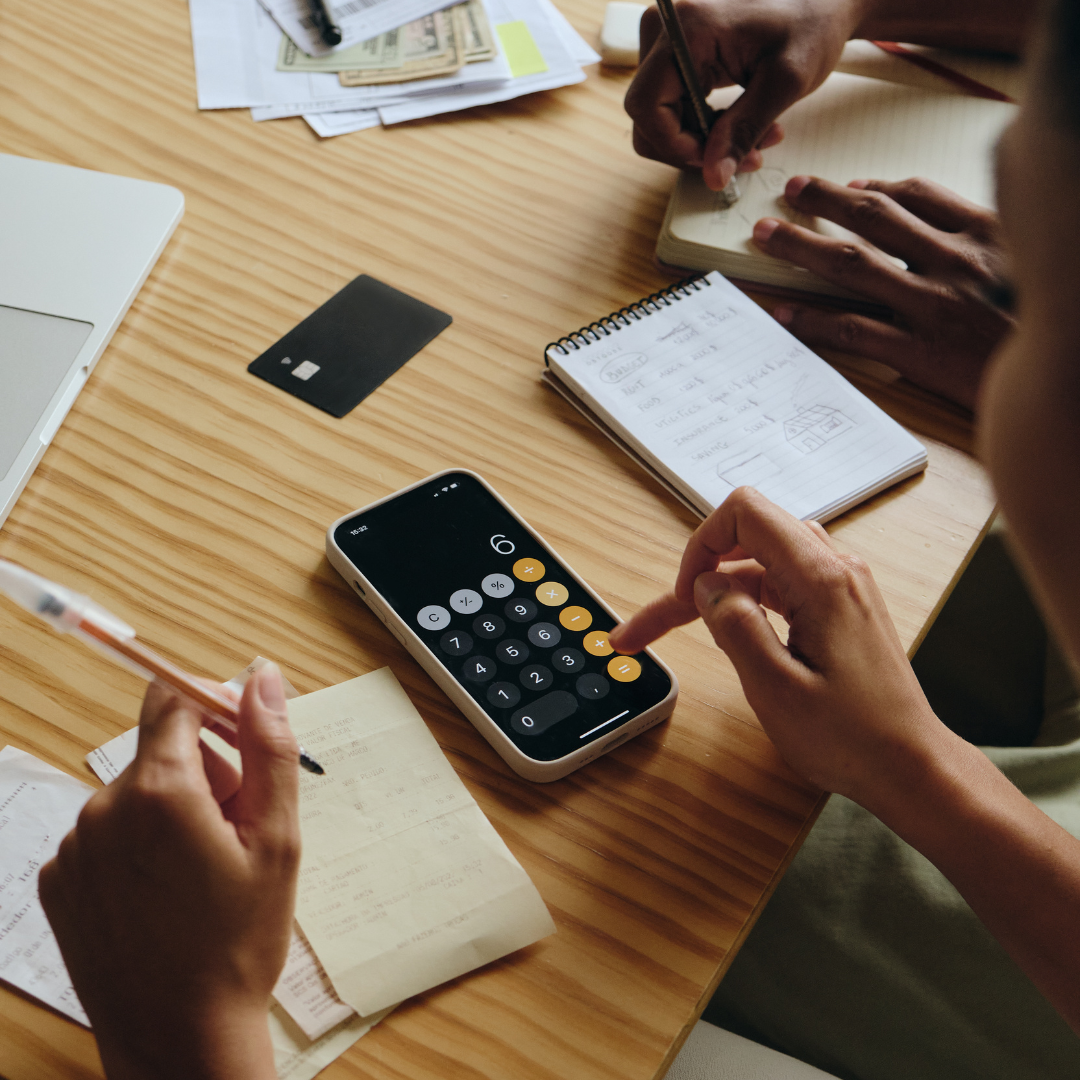 mastering the art of budgeting, calculator, person writing